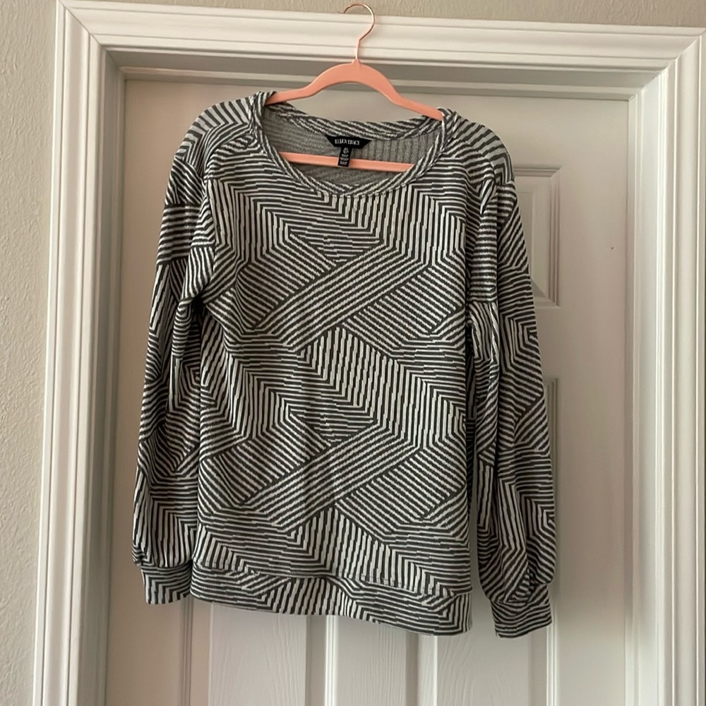 Women’s Ellen Tracy Geometric Sweater!